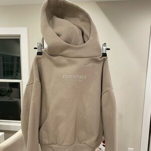 Essentials Fear Of God children’s hoodie size 8 kids tan color